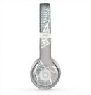 The Brown and Teal Lace Design Skin for the Beats by Dre Solo 2 Headphones