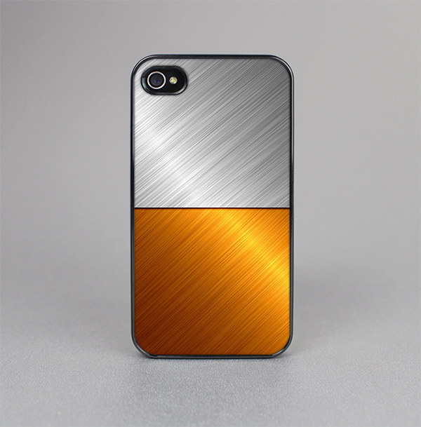 The Brushed Aluminum Surface Skin-Sert for the Apple iPhone 4-4s Skin-Sert Case