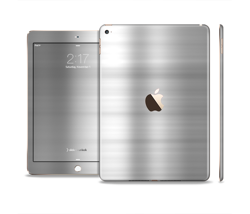 The Brushed Metal Surface Skin Set for the Apple iPad Air 2