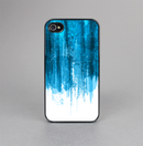 The Brushed Vivid Blue & White Background Skin-Sert for the Apple iPhone 4-4s Skin-Sert Case