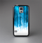 The Brushed Vivid Blue & White Background Skin-Sert Case for the Samsung Galaxy S5