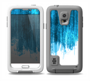 The Brushed Vivid Blue & White Background Skin for the Samsung Galaxy S5 frē LifeProof Case