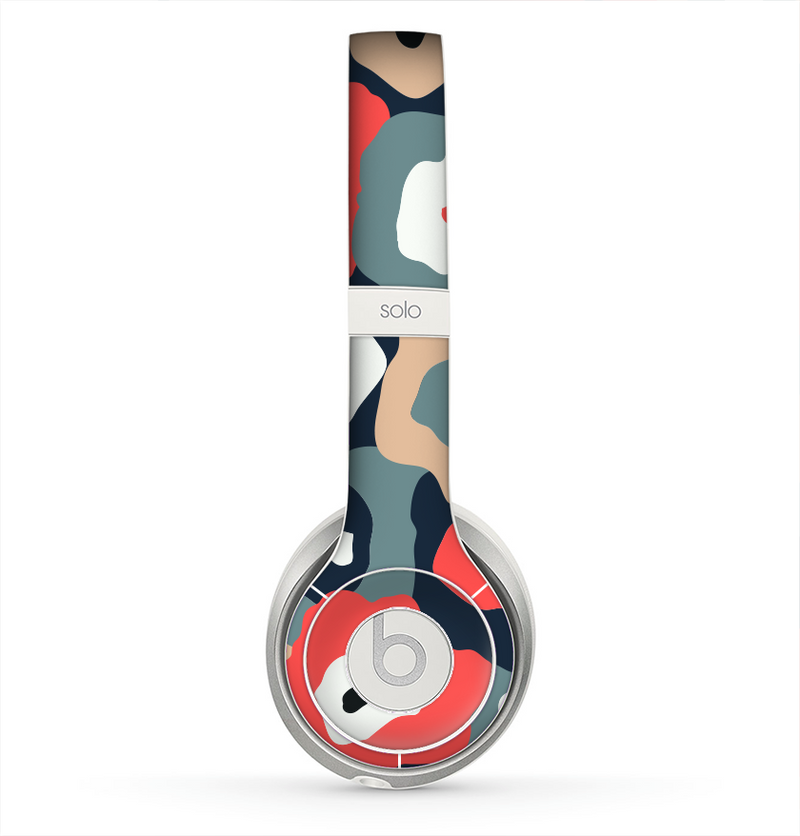 The Bulky Colorful Flowers Skin for the Beats by Dre Solo 2 Headphones