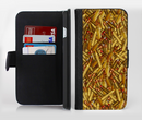 The Bullets Overlay Ink-Fuzed Leather Folding Wallet Credit-Card Case for the Apple iPhone 6/6s, 6/6s Plus, 5/5s and 5c