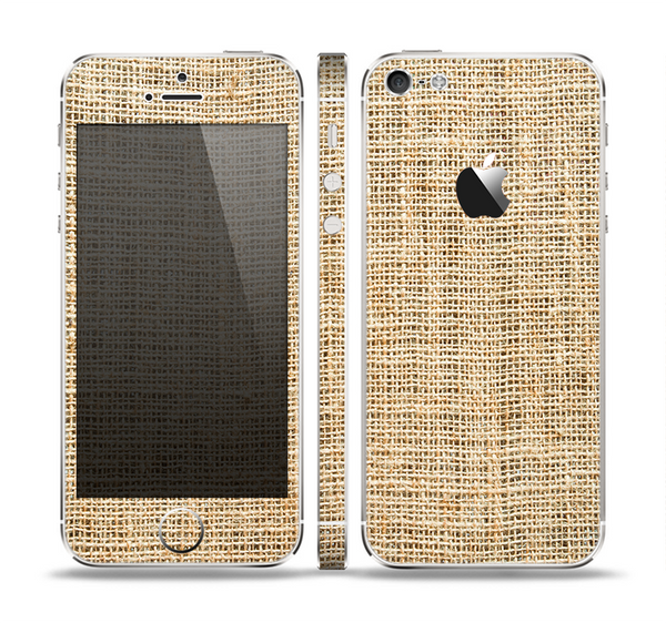 The Burlap Texture Skin Set for the Apple iPhone 5