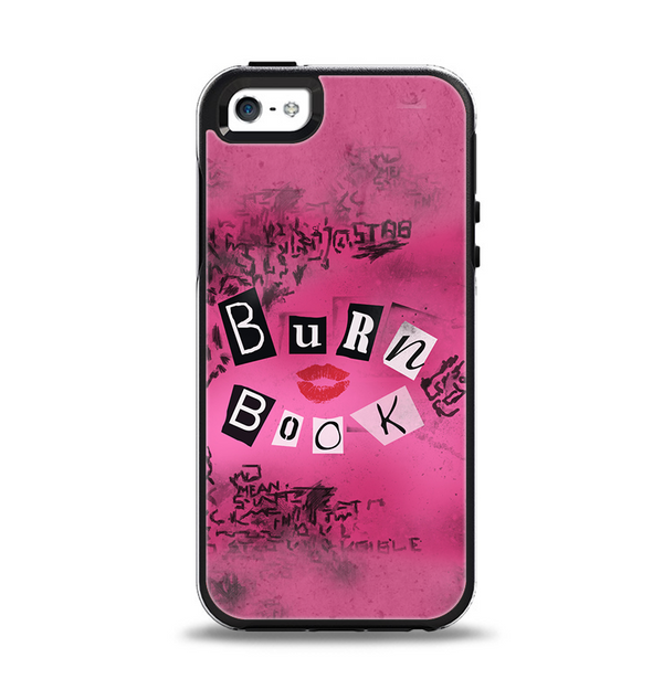 The Burn Book Pink Apple iPhone 5-5s Otterbox Symmetry Case Skin Set