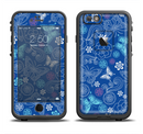 The Butterfly Blue Laced Apple iPhone 6/6s LifeProof Fre Case Skin Set