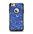 The Butterfly Blue Laced Apple iPhone 6 Otterbox Commuter Case Skin Set