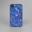 The Butterfly Blue Laced Skin-Sert for the Apple iPhone 4-4s Skin-Sert Case