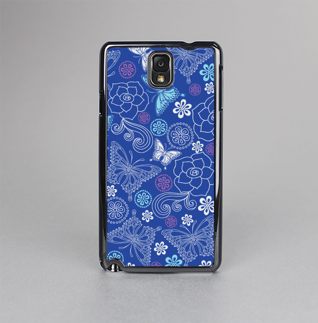 The Butterfly Blue Laced Skin-Sert Case for the Samsung Galaxy Note 3