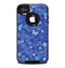 The Butterfly Blue Laced Skin for the iPhone 4-4s OtterBox Commuter Case