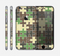 The Camouflage Colored Puzzle Pattern Skin for the Apple iPhone 6