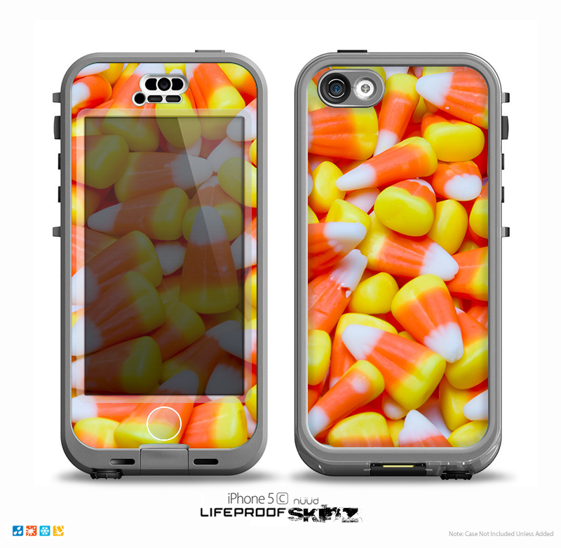 The Candy Corn Skin for the iPhone 5c nüüd LifeProof Case