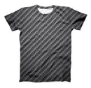 The Carbon Fiber Texture ink-Fuzed Unisex All Over Full-Printed Fitted Tee Shirt