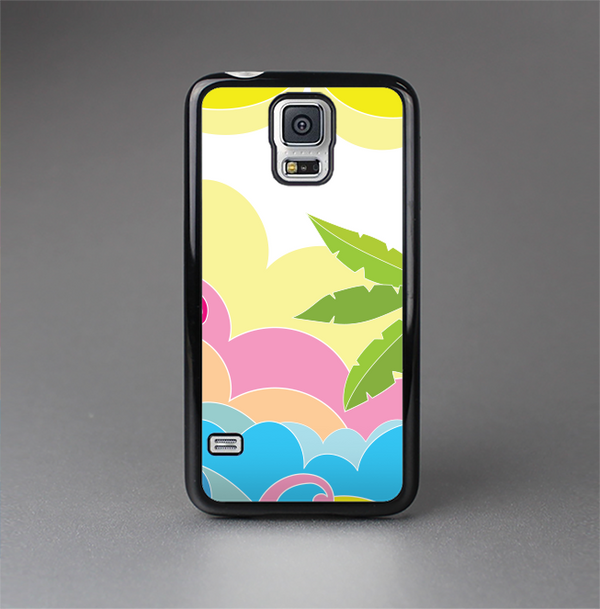 The Cartoon Bright Palm Tree Beach Skin-Sert Case for the Samsung Galaxy S5