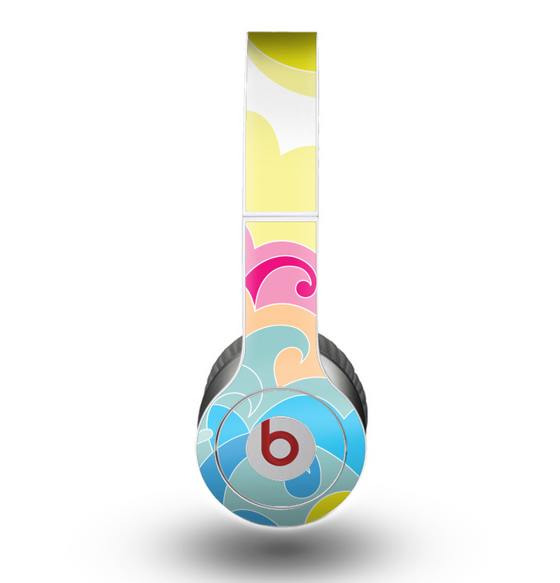 The Cartoon Bright Palm Tree Beach Skin for the Beats by Dre Original Solo-Solo HD Headphones