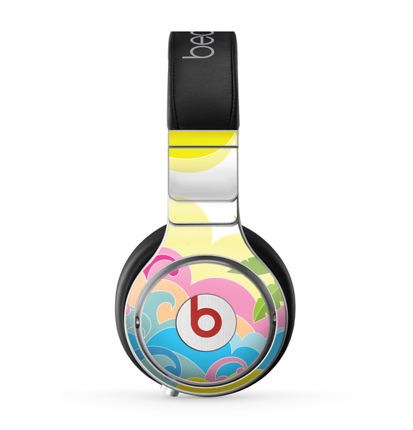 The Cartoon Bright Palm Tree Beach Skin for the Beats by Dre Pro Headphones