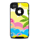 The Cartoon Bright Palm Tree Beach Skin for the iPhone 4-4s OtterBox Commuter Case