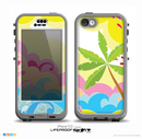 The Cartoon Bright Palm Tree Beach Skin for the iPhone 5c nüüd LifeProof Case