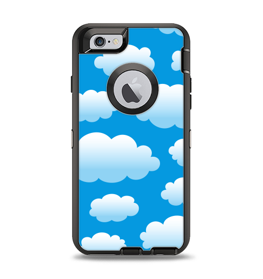 The Cartoon Cloudy Sky Apple iPhone 6 Otterbox Defender Case Skin Set