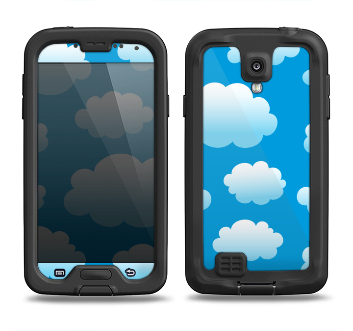 The Cartoon Cloudy Sky Samsung Galaxy S4 LifeProof Fre Case Skin Set