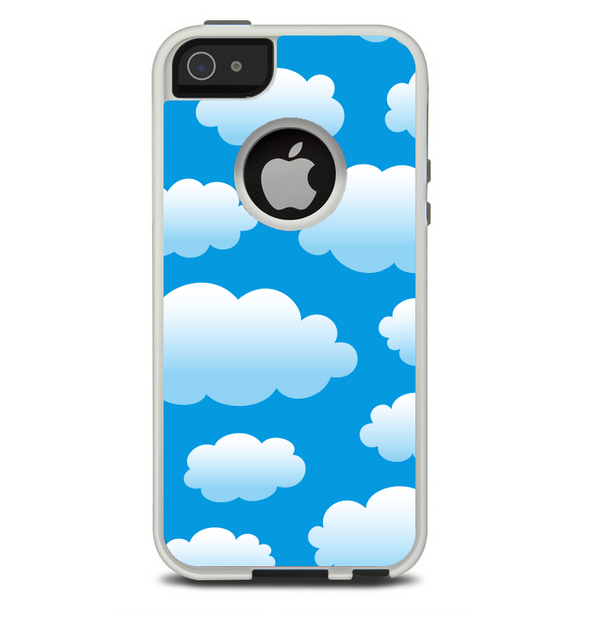 The Cartoon Cloudy Sky Skin For The iPhone 5-5s Otterbox Commuter Case