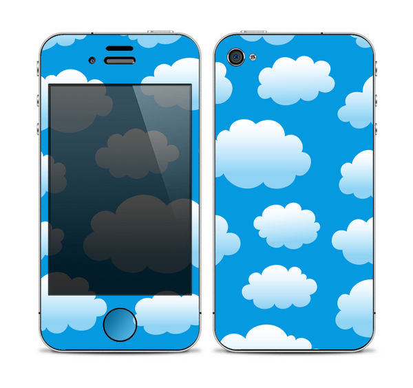 The Cartoon Cloudy Sky Skin for the Apple iPhone 4-4s