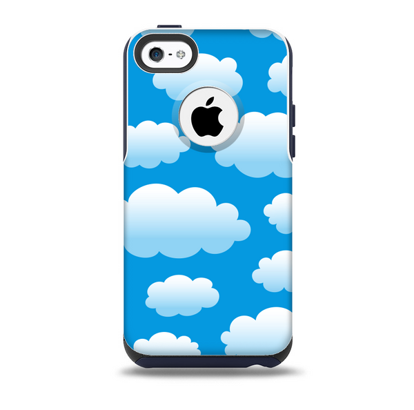 The Cartoon Cloudy Sky Skin for the iPhone 5c OtterBox Commuter Case