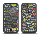 The Cartoon Color-Eyed Black Owls Apple iPhone 6/6s LifeProof Fre Case Skin Set