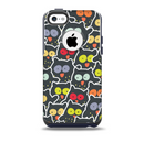 The Cartoon Color-Eyed Black Owls  Skin for the iPhone 5c OtterBox Commuter Case