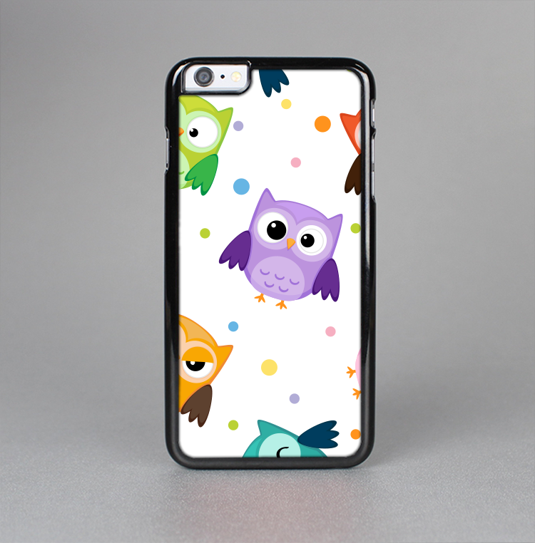 The Cartoon Emotional Owls with Polkadots Skin-Sert Case for the Apple iPhone 6 Plus