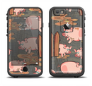 The Cartoon Muddy Pigs Apple iPhone 6/6s LifeProof Fre Case Skin Set