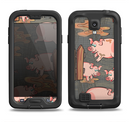 The Cartoon Muddy Pigs Samsung Galaxy S4 LifeProof Fre Case Skin Set