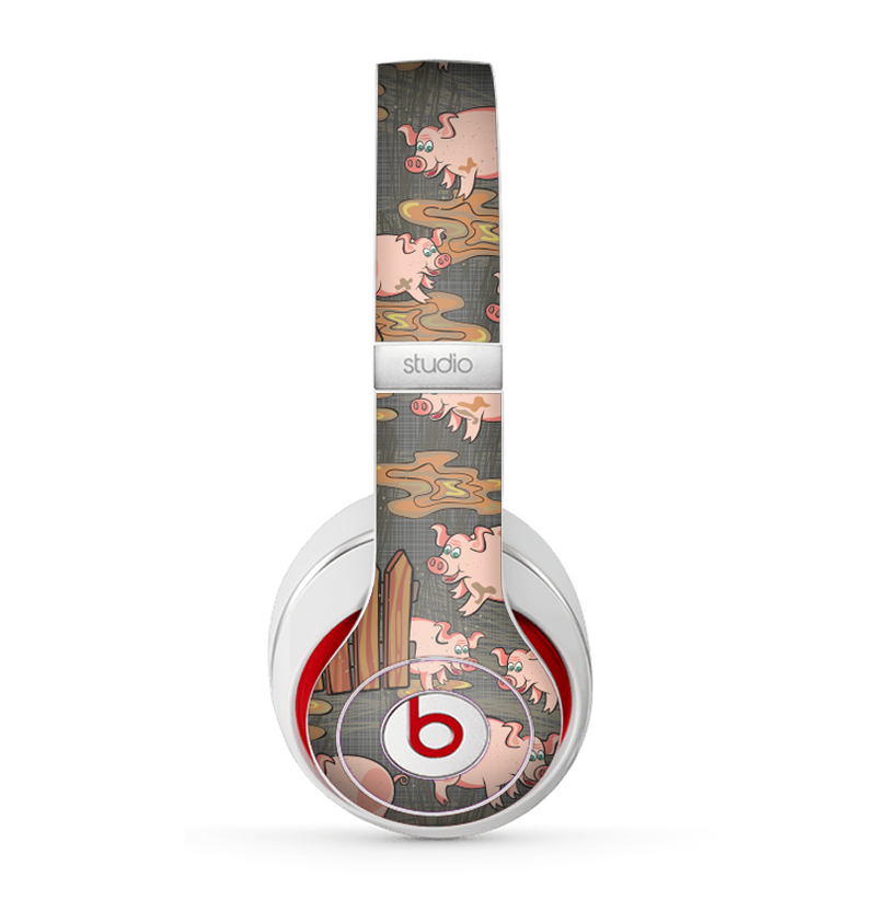 The Cartoon Muddy Pigs Skin for the Beats by Dre Studio (2013+ Version) Headphones
