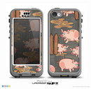 The Cartoon Muddy Pigs Skin for the iPhone 5c nüüd LifeProof Case