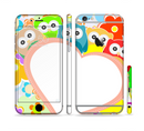 The Cartoon Owls with Big Heart Sectioned Skin Series for the Apple iPhone 6s Plus