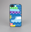 The Cartoon Ships and Submarines Skin-Sert for the Apple iPhone 4-4s Skin-Sert Case