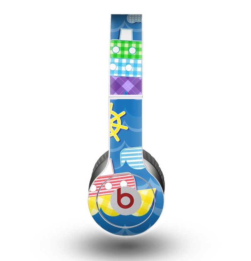 The Cartoon Ships and Submarines Skin for the Beats by Dre Original Solo-Solo HD Headphones