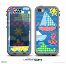 The Cartoon Ships and Submarines Skin for the iPhone 5c nüüd LifeProof Case