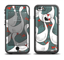 The Cartoon White Geese Apple iPhone 6/6s LifeProof Fre Case Skin Set