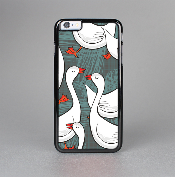 The Cartoon White Geese Skin-Sert Case for the Apple iPhone 6 Plus