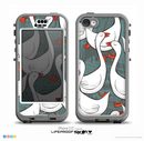 The Cartoon White Geese Skin for the iPhone 5c nüüd LifeProof Case