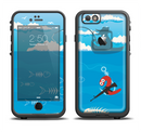The Cartoon Worm with Machine Gun Irony Apple iPhone 6/6s LifeProof Fre Case Skin Set