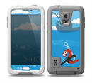 The Cartoon Worm with Machine Gun Irony Skin for the Samsung Galaxy S5 frē LifeProof Case