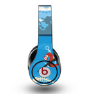 The Cartoon Worm with Machine Gun Irony Skin for the Original Beats by Dre Studio Headphones