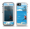 The Cartoon Worm with Machine Gun Irony Skin for the iPhone 5-5s OtterBox Preserver WaterProof Case