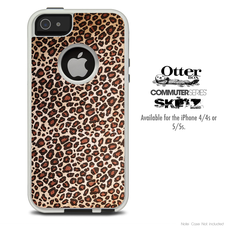The Cheetah Print V5 Skin For The iPhone 4-4s or 5-5s Otterbox Commuter Case