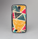 The Chipped Colorful Retro Triangles Skin-Sert Case for the Samsung Galaxy S4