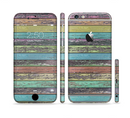 The Chipped Pastel Paint on Wood Sectioned Skin Series for the Apple iPhone 6s Plus