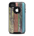 The Chipped Pastel Paint on Wood Skin for the iPhone 4-4s OtterBox Commuter Case
